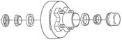 4" Bolt Circle, Hub & Drum Asby Complete, 7" X 1-3/4"